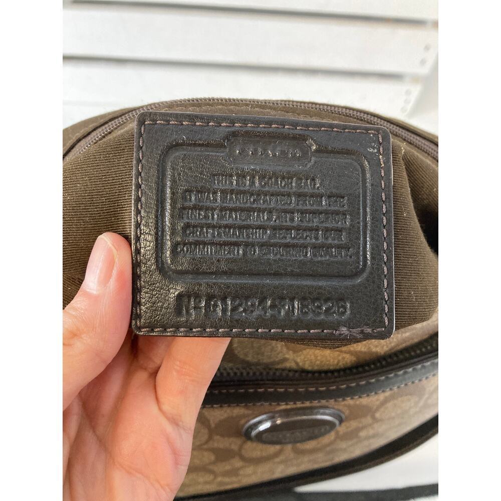 COACH F18926 MEDIUM TAN, BROWN SIGNATURE CROSSBODY BAG - Picture 16 of 16